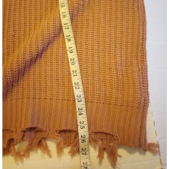 Almost famous cold shoulder turtleneck with fringe trim - Picture 6 of 7